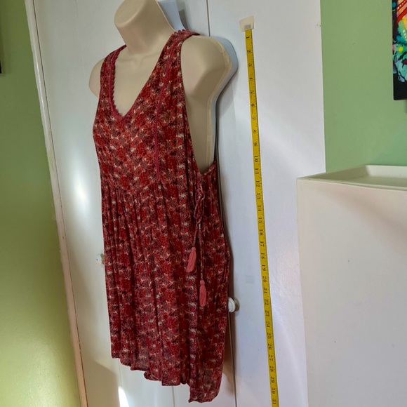 ZARA Trafaluc Rust Floral Flower Romper Skort Dress Small - Picture 9 of 16